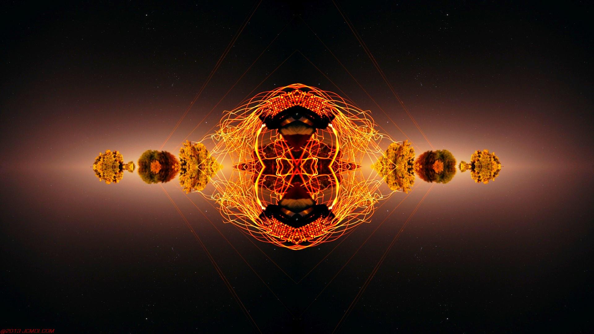 Chimney Sparks Abstract Artwork Timelapse Still Images